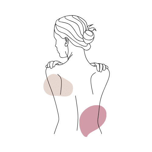 linee che rappresentano una donna girata di schiena