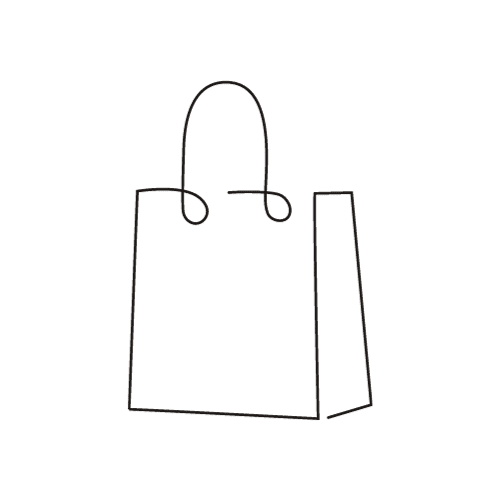 linee che rappresentano una shopping bag
