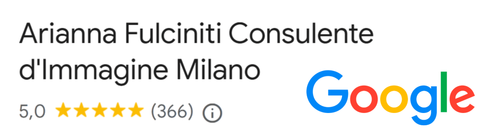 Arianna Fulciniti consulente d'immagine più recensita di Milano con quasi 400 recensioni a 5 stelle!