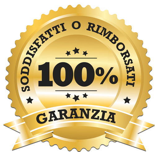 Garanzia soddisfatti o rimborsati 100% entro 30 giorni